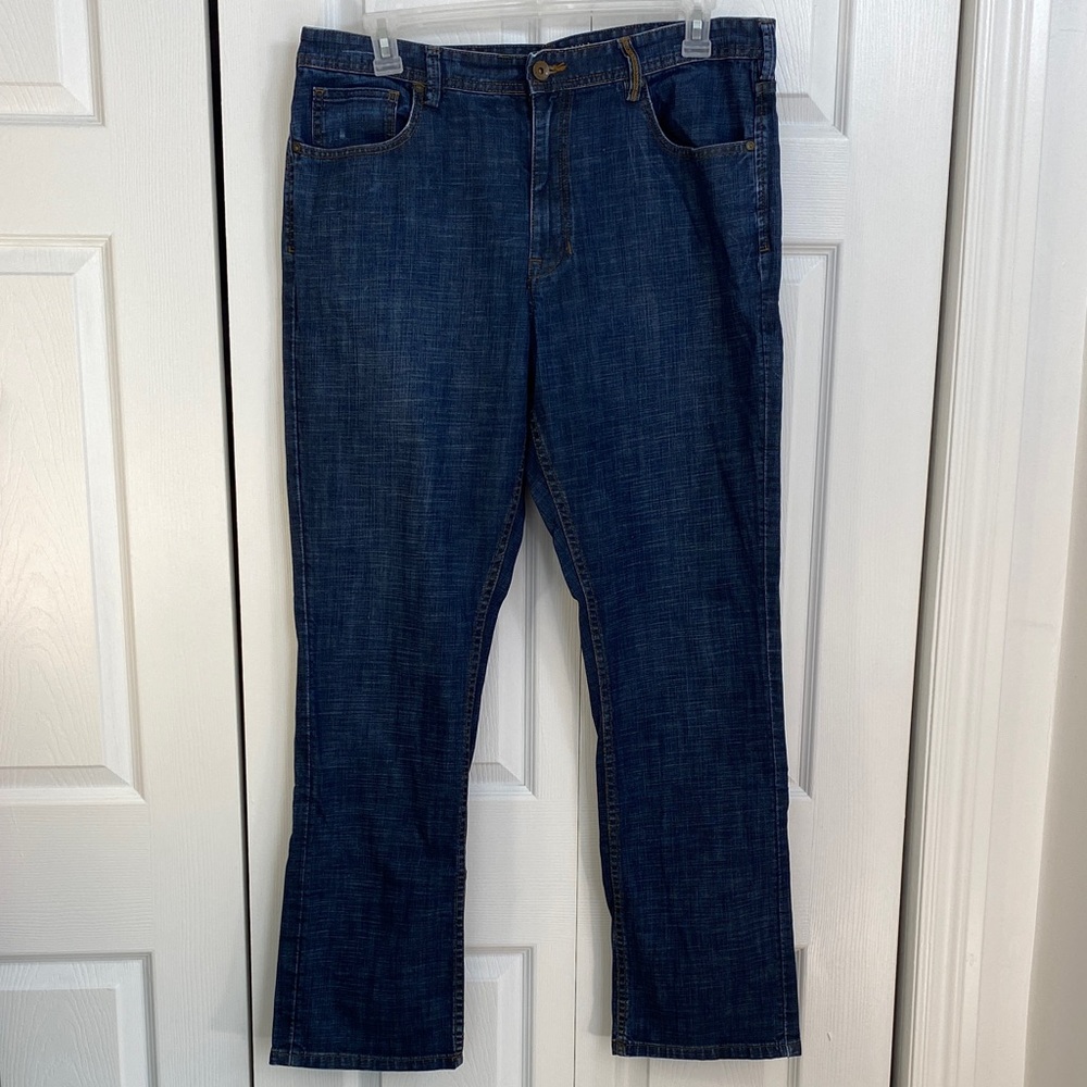 2 for $25 - MEN’s Element Denim Pulaski Straight-Leg Stretch Blue Jeans, 38 x 32